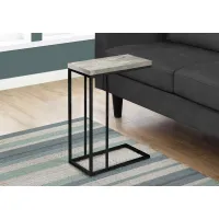 Contemporary Gray Chairside C-Table