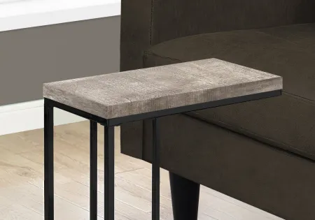 Contemporary Taupe Chairside C-Table