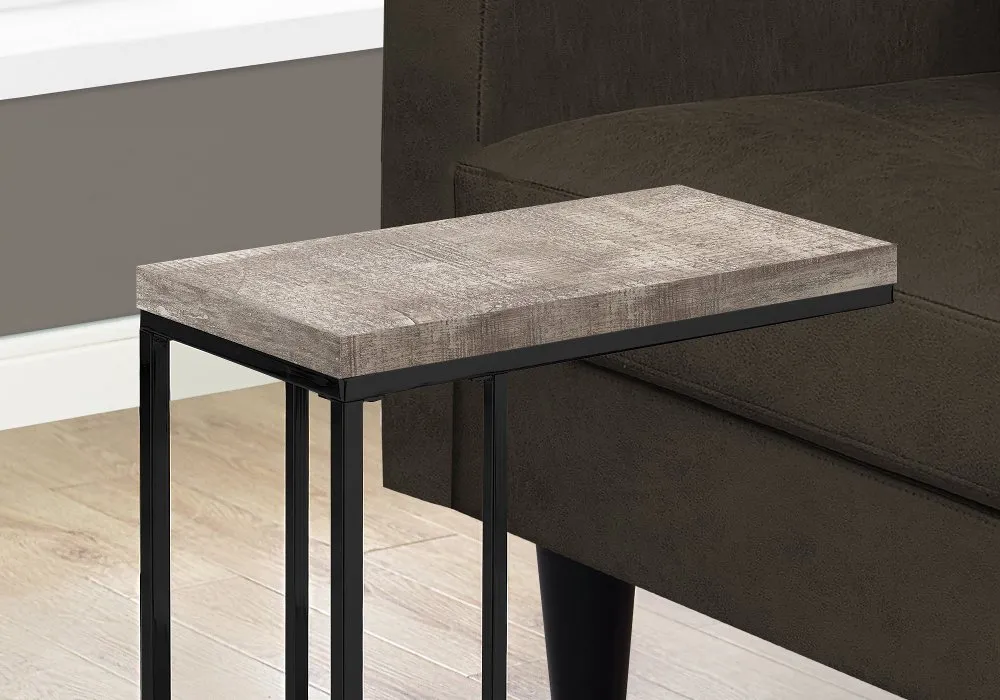 Contemporary Taupe Chairside C-Table