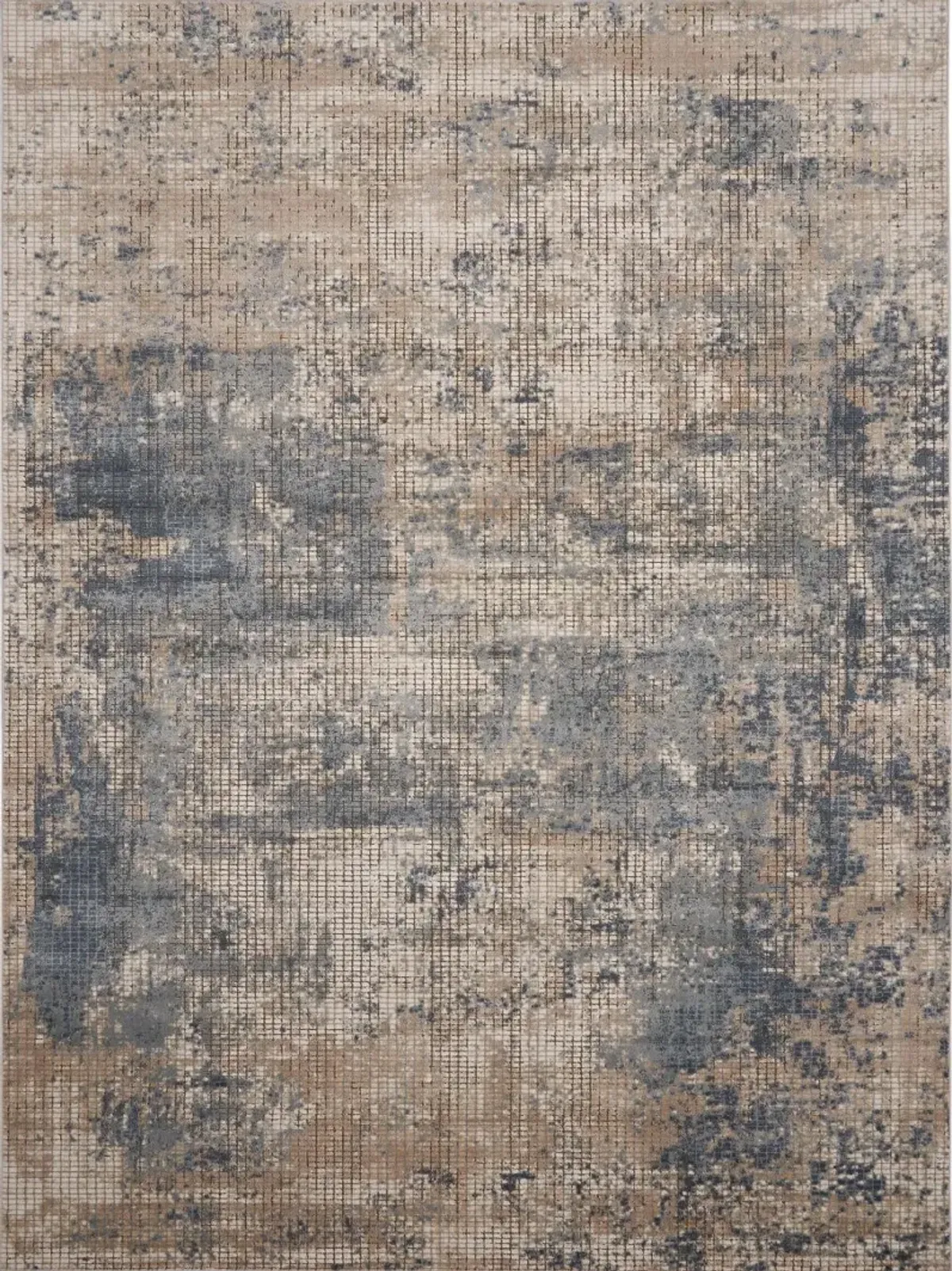 Quarry 5 x 7 Blue and Beige Area Rug