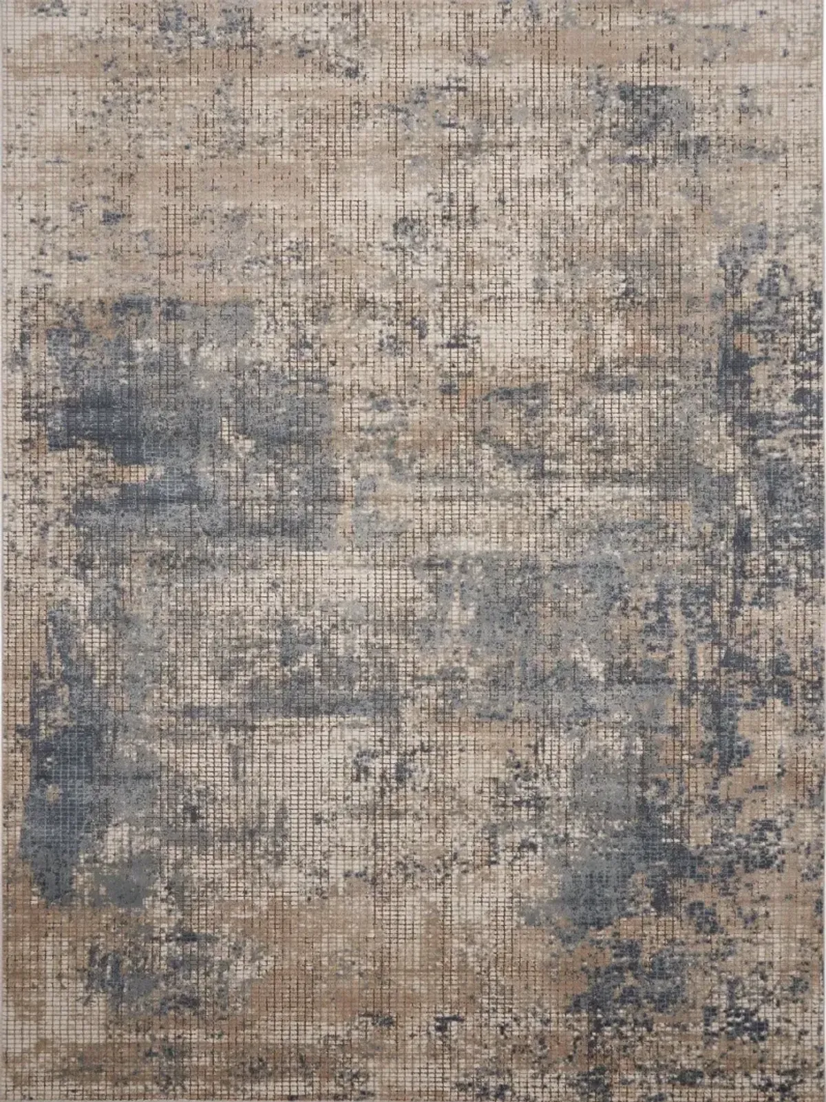 Quarry 8 x 10 Blue and Beige Area Rug