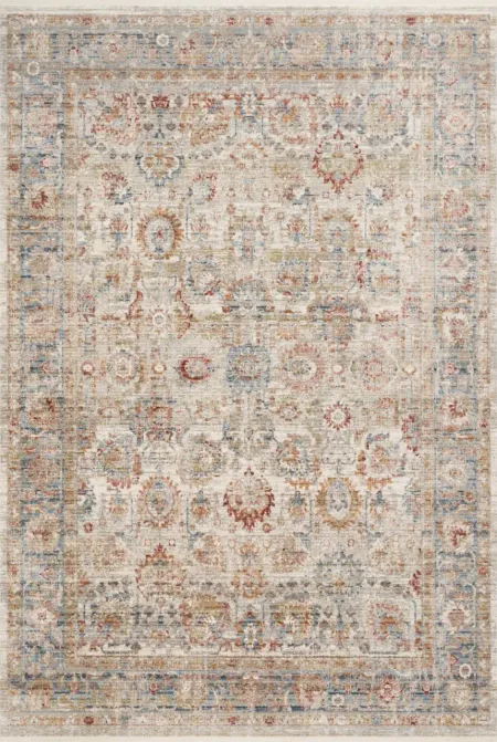 Claire 5 x 8 Ivory Ocean Area Rug