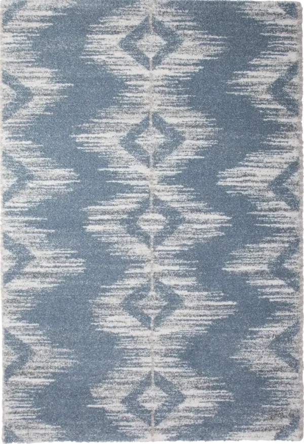 Granada 5 x 8 Ombre Blue and Beige Area Rug