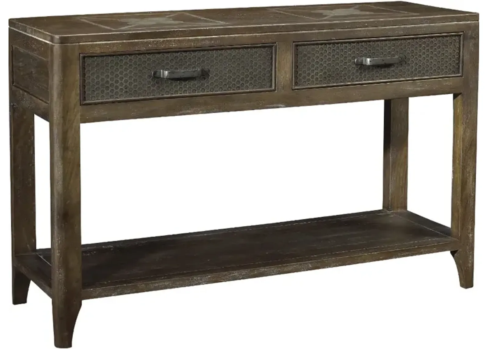 Corvelle Industrial Timberwood Sofa Table