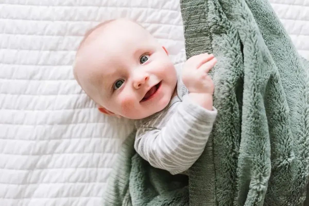 Eucalyptus Green Lush Mini Baby Blanket