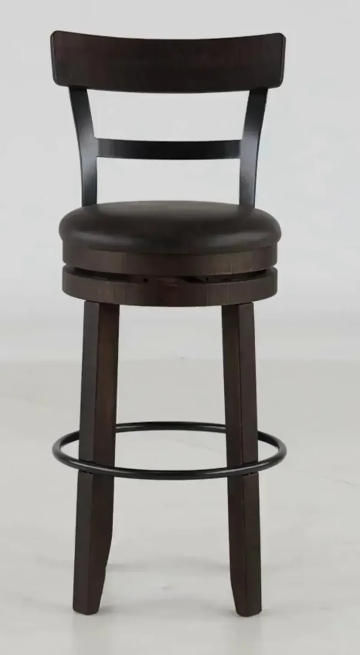 Barrel Tobacco Brown Swivel Bar Stool