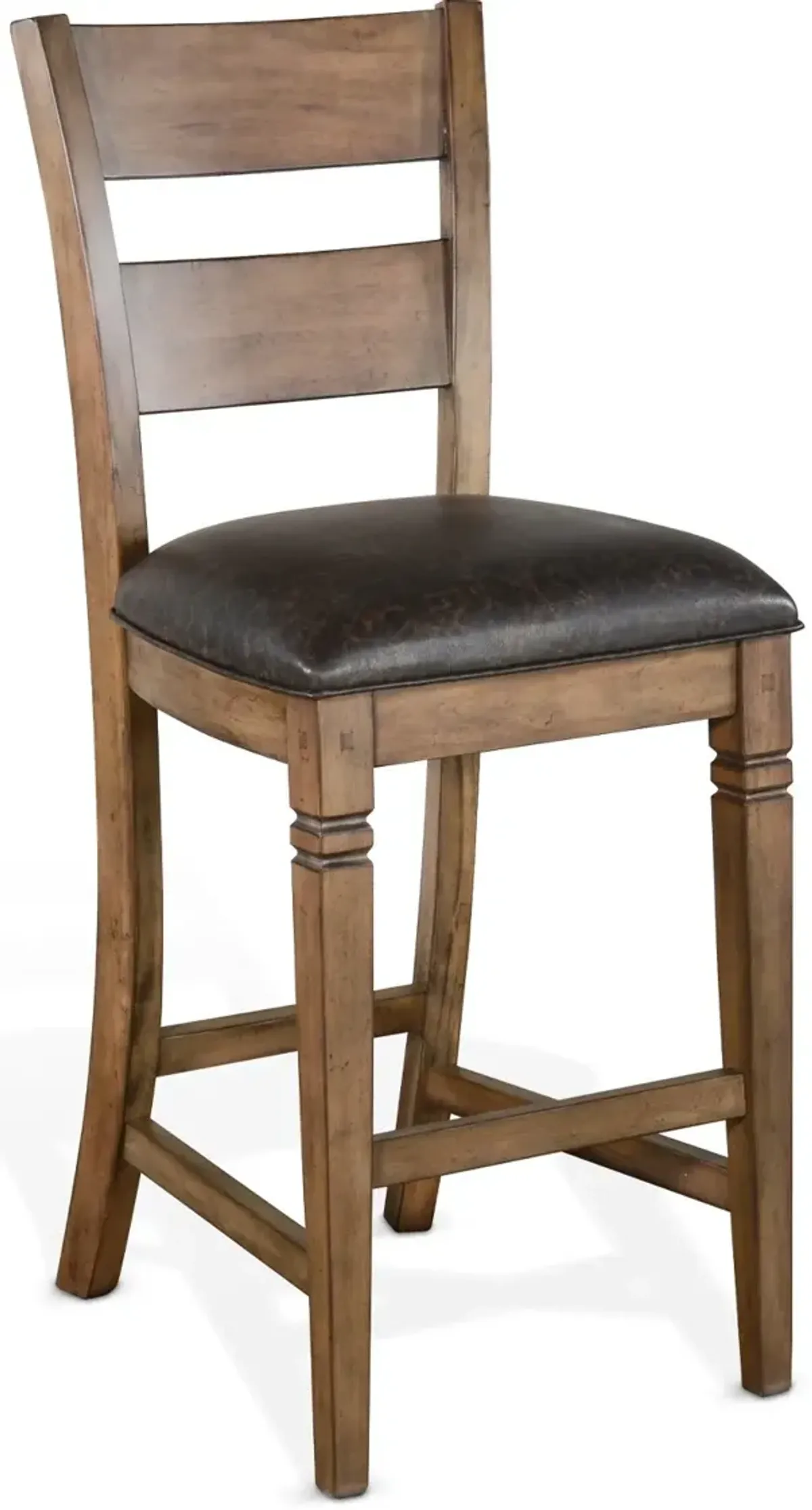 Doe Valley Rustic Brown Upholstered Bar Stool