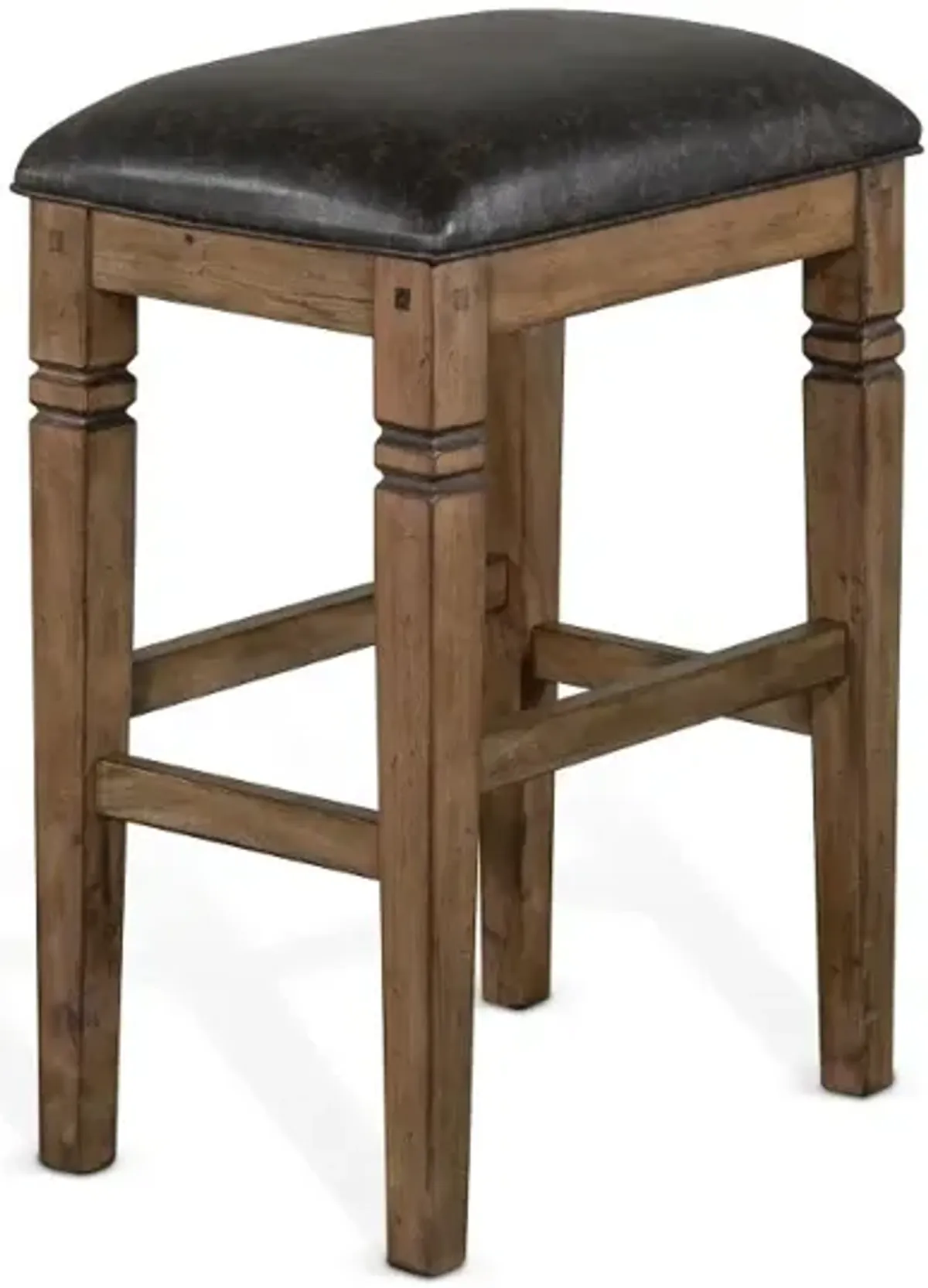 Doe Valley Rustic Brown Upholstered Bar Stool