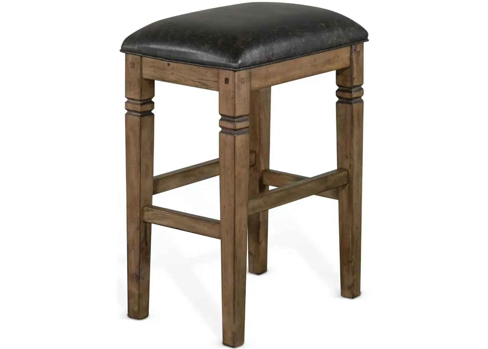 Doe Valley Rustic Brown Upholstered Bar Stool