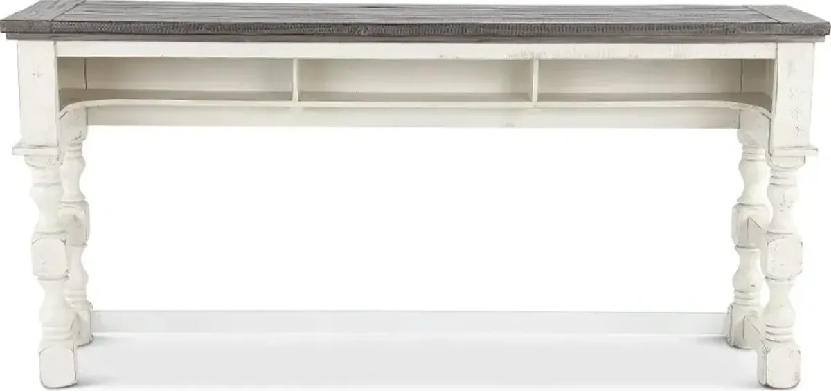 Stone White Console Table