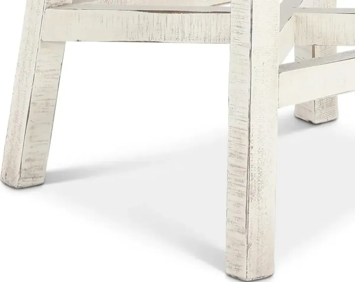 Stone White Wash Counter Height Stool