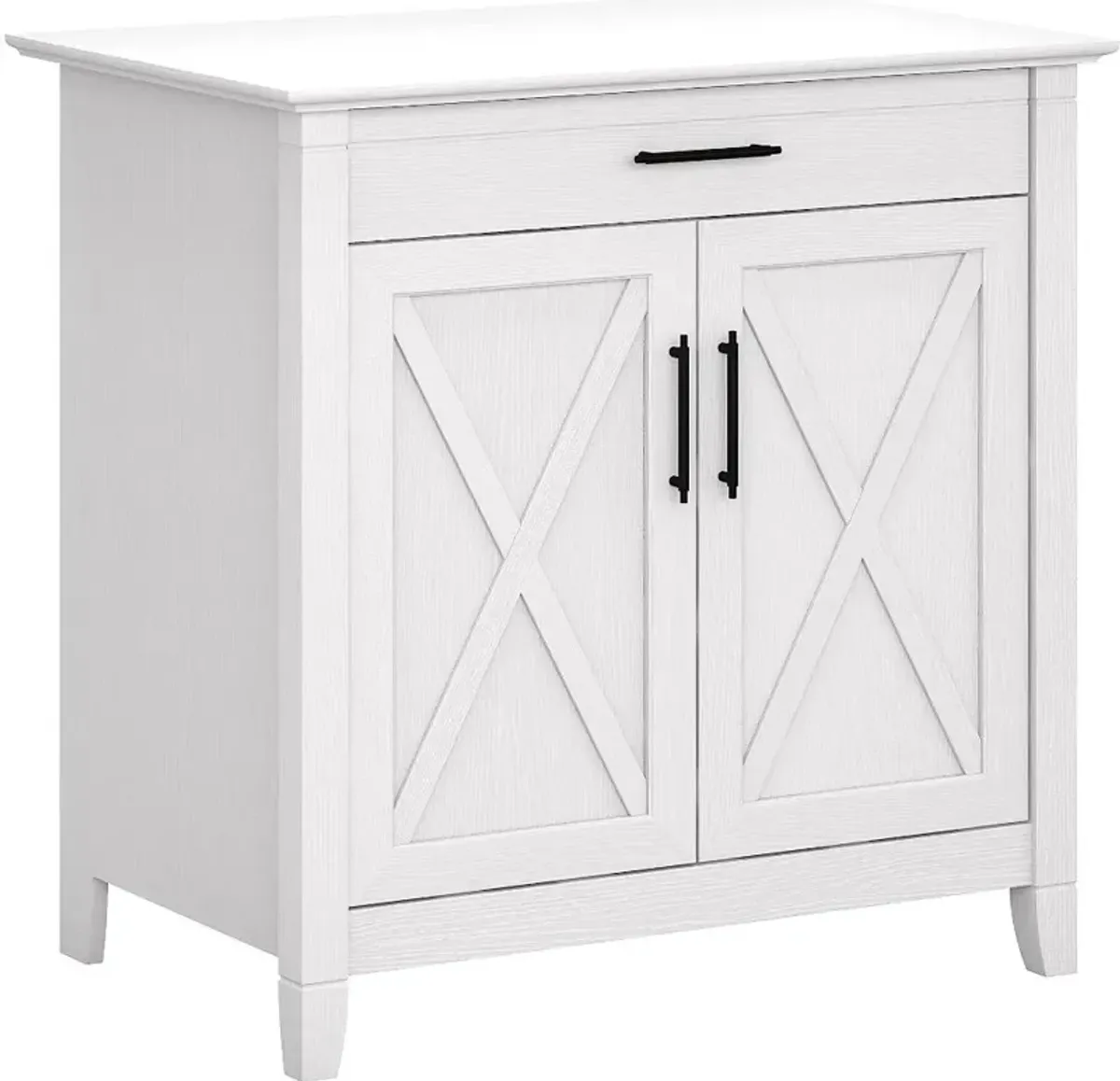 Key West White Secretary Desk - Bush Furniture