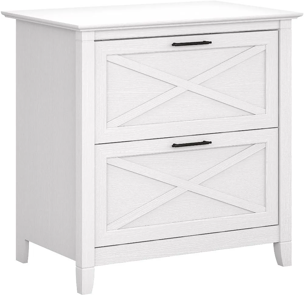 Key West White Lateral File - Bush Furniture