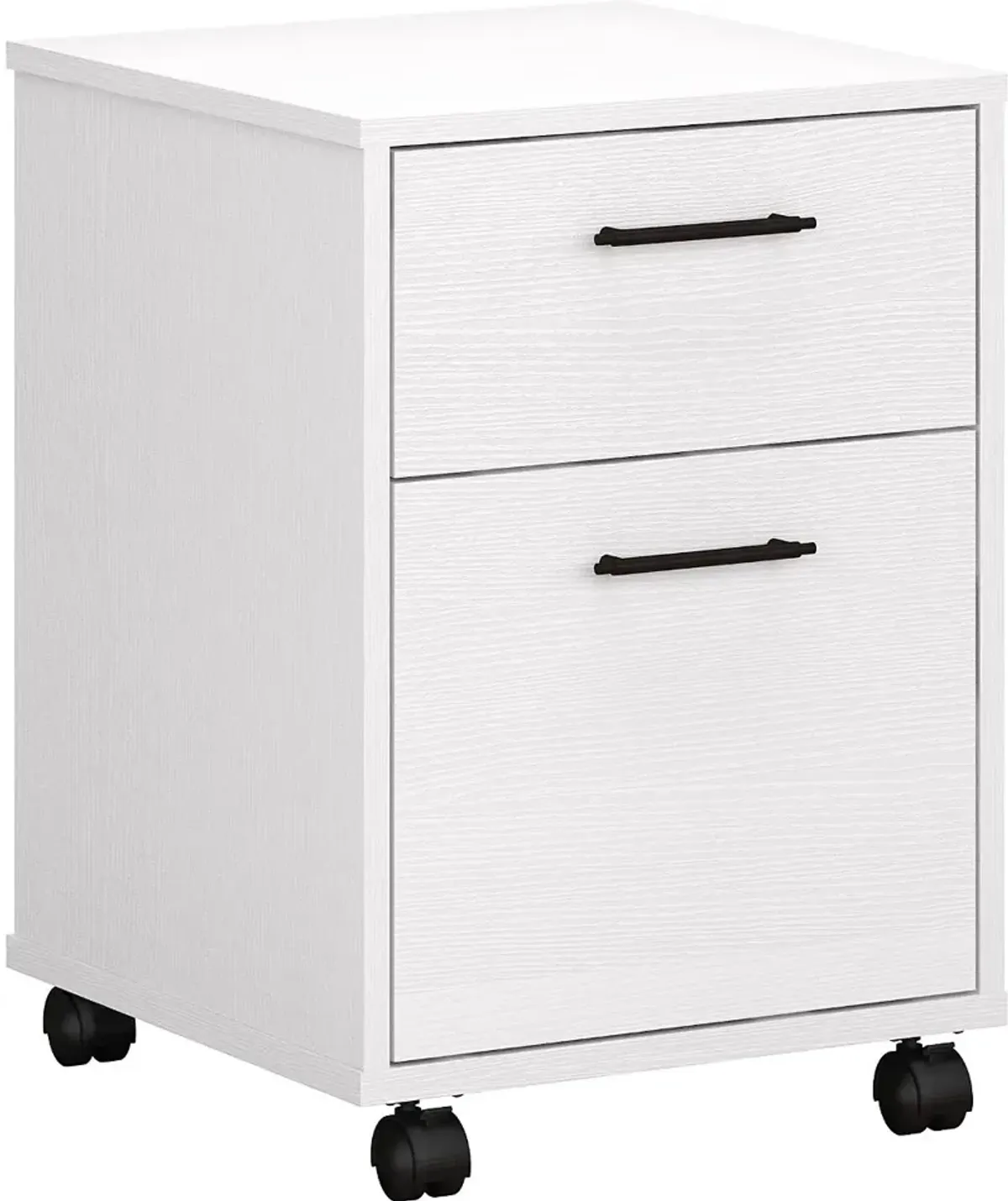 Key West White 2 Drawer Mobile Pedestal - Bush Furniture