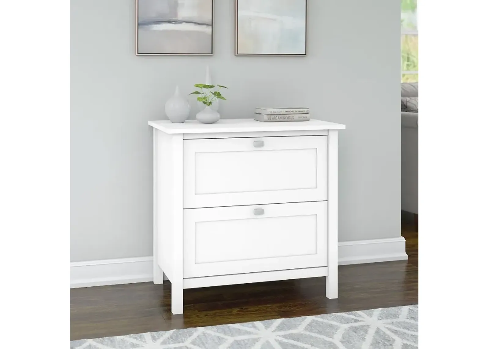 Pure White Lateral File - Bush Furniture