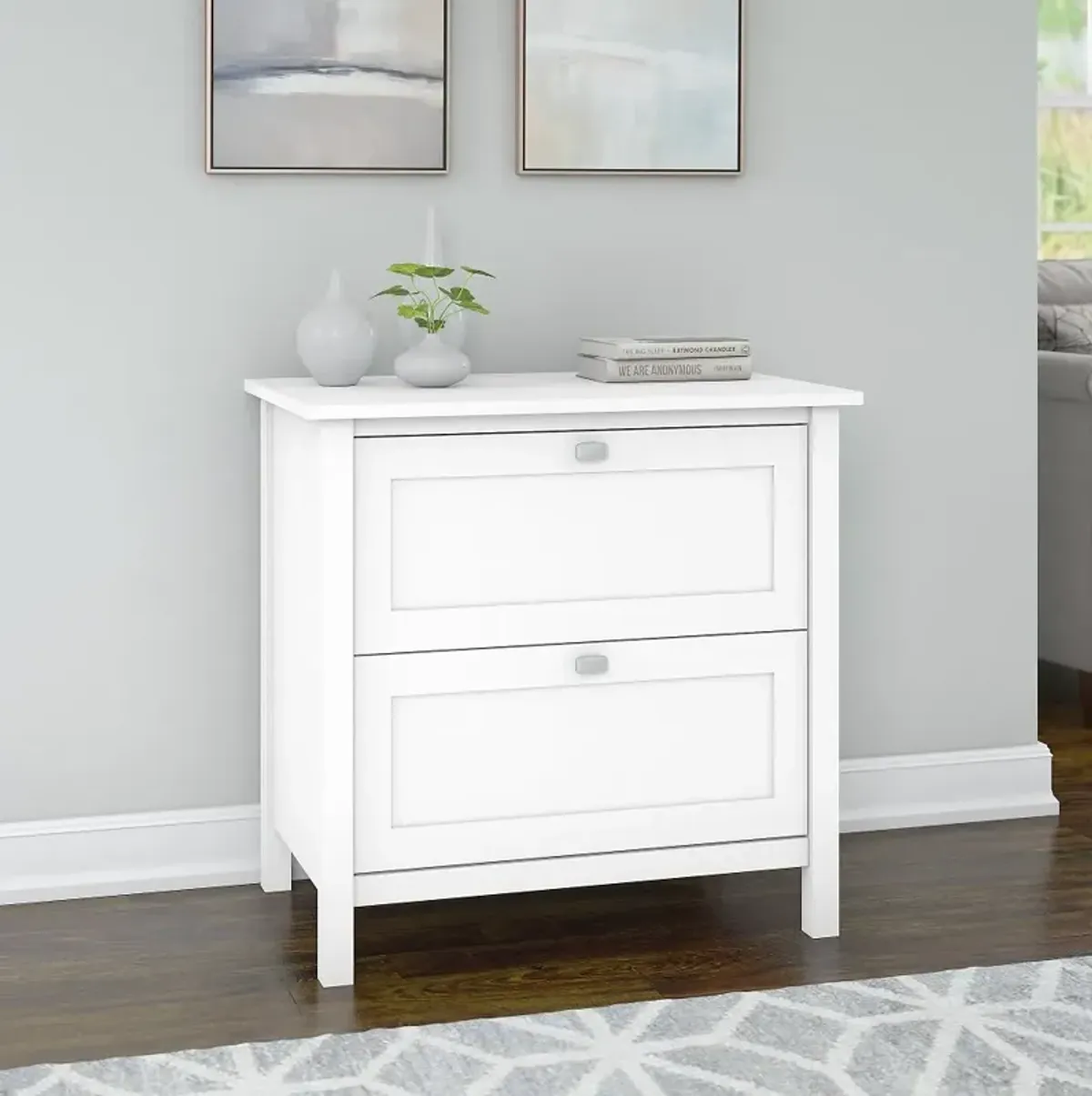 Pure White Lateral File - Bush Furniture