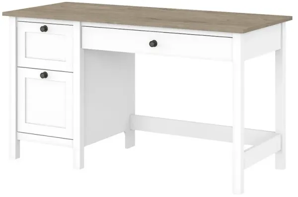 Gray Single Pedestal Desk
