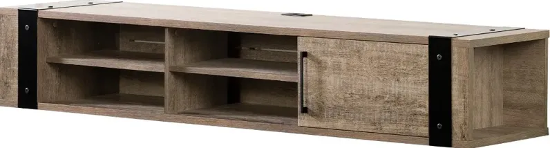 Weathered Oak Wall Console - South Shore