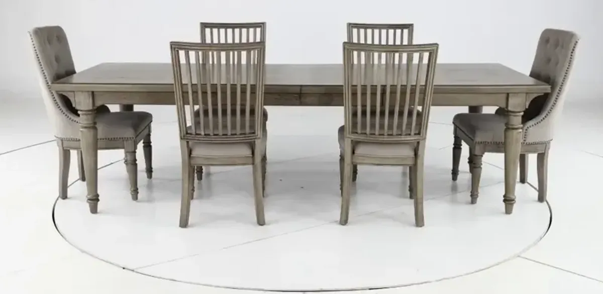 Madison Ridge Gray Slat Back Dining Chair