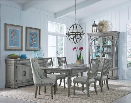 Madison Ridge Gray Tufted Upholstered Dining Chair
