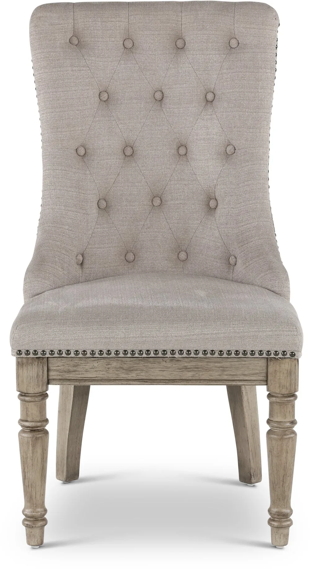 Madison Ridge Gray Tufted Upholstered Dining Chair