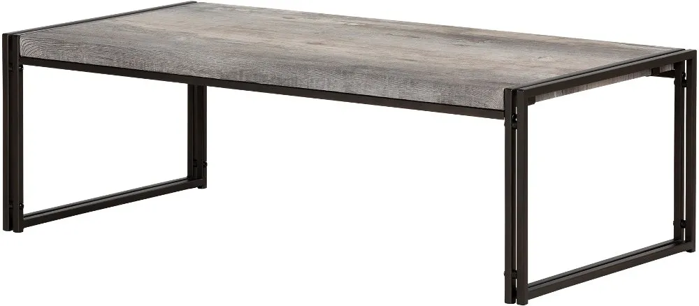 Gimetri Driftwood Gray Coffee Table - South Shore