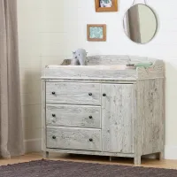 Cotton Candy Pine Changing Table