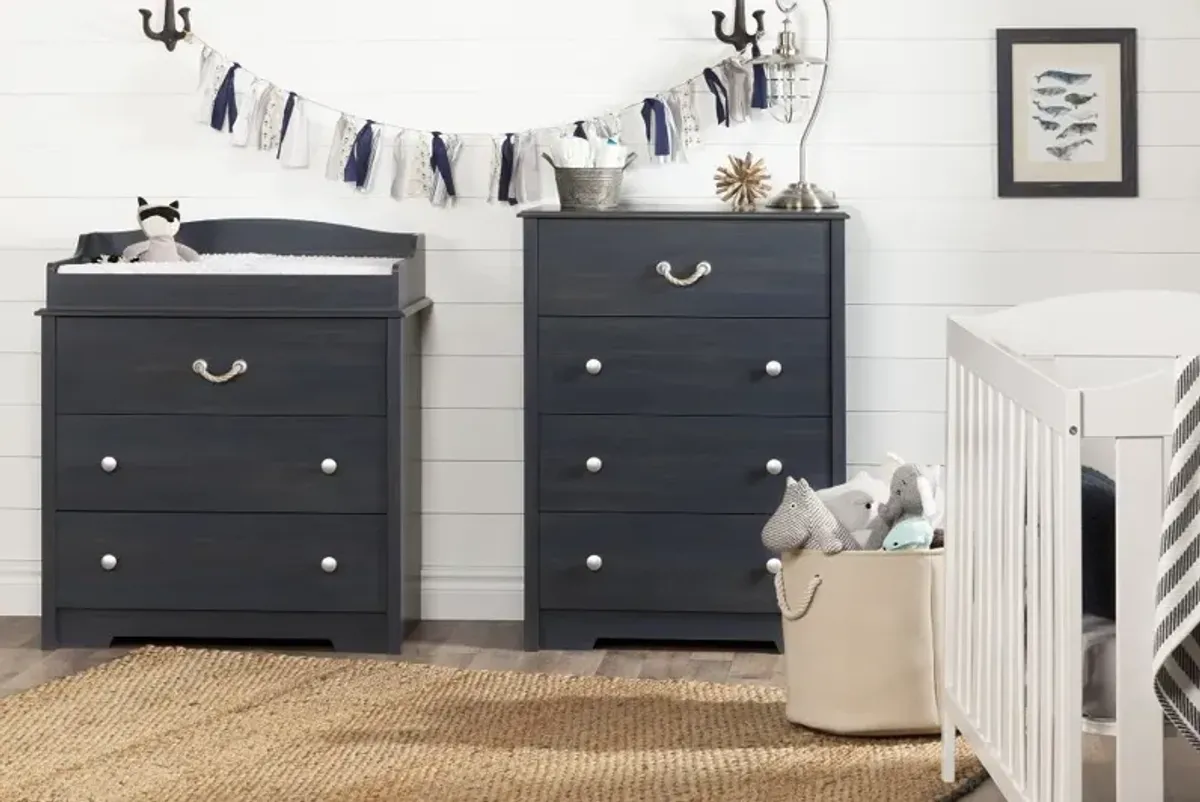 Navali Blue Chest of Drawers - South Shore