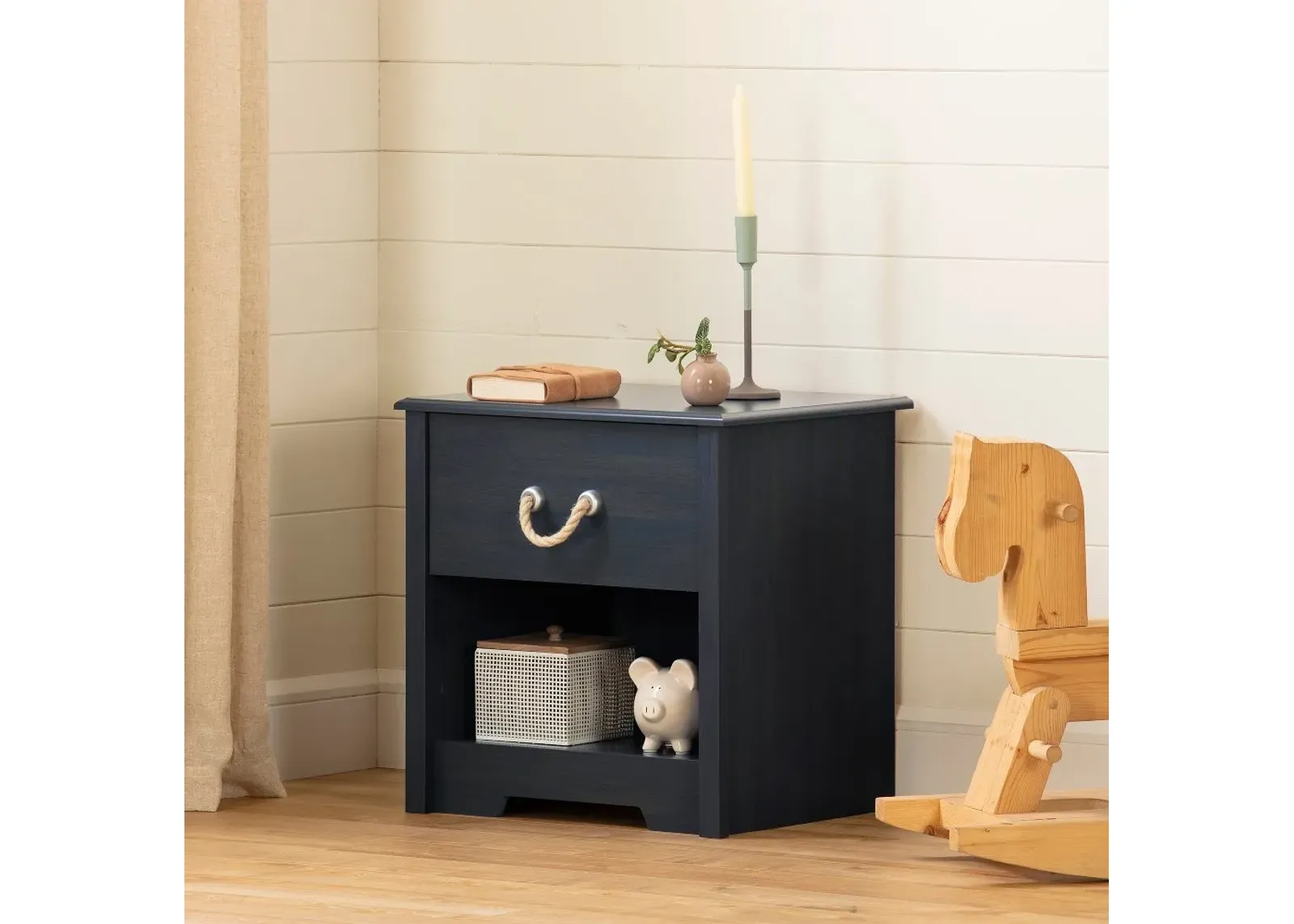 Navali Blue Nightstand - South Shore