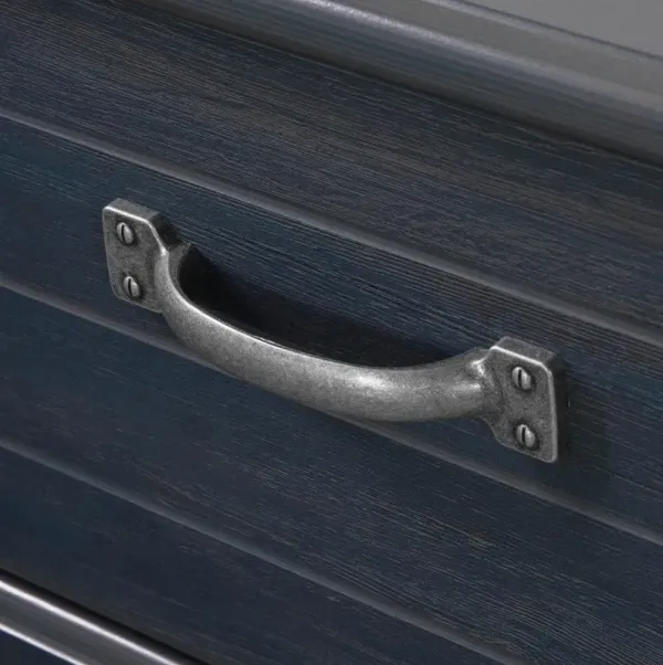 Asten Contemporary Blue Nightstand - South Shore