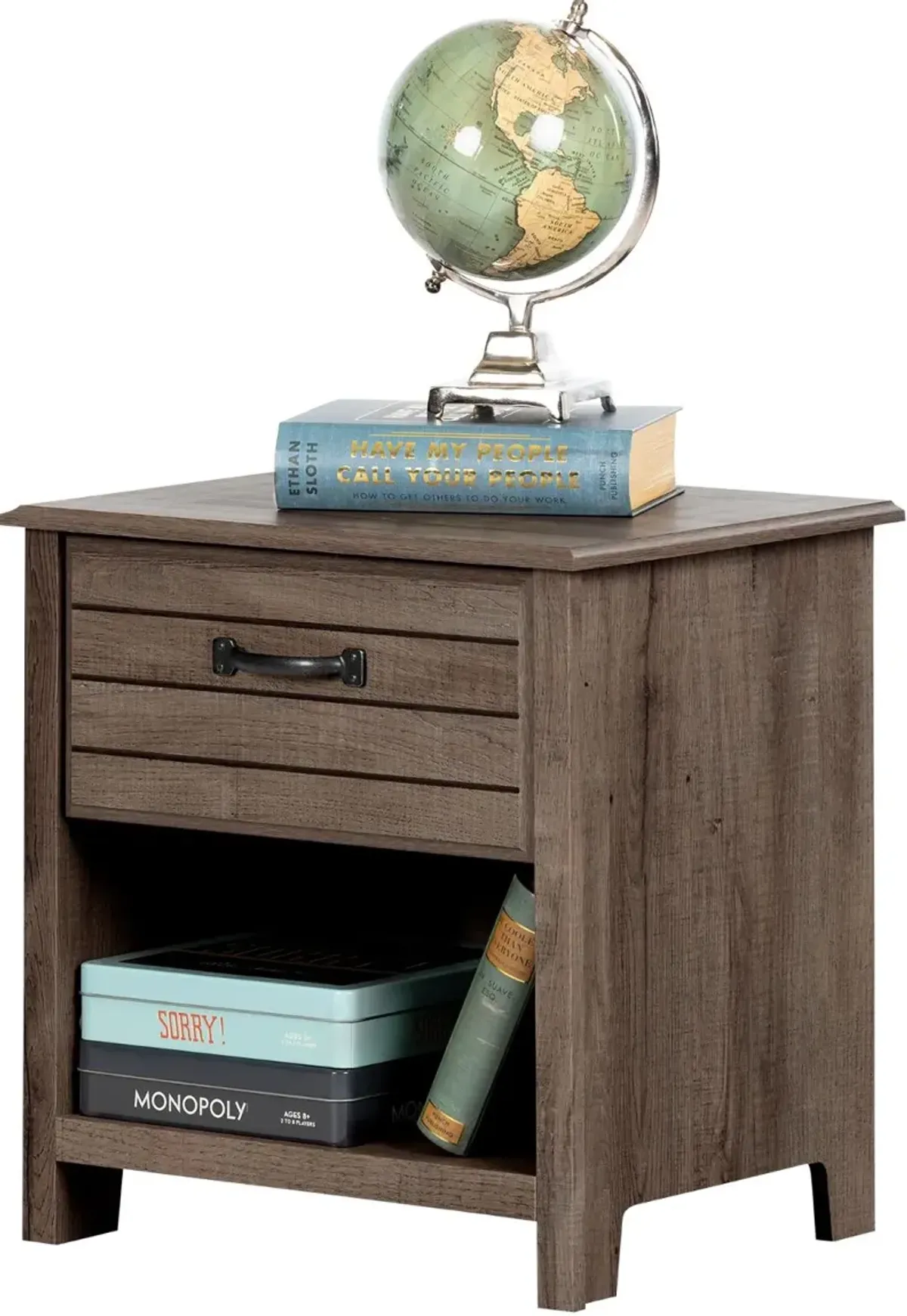 Asten Contemporary Fall Oak Nightstand - South Shore