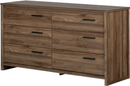 Lensky Modern Natural Walnut Dresser - South Shore