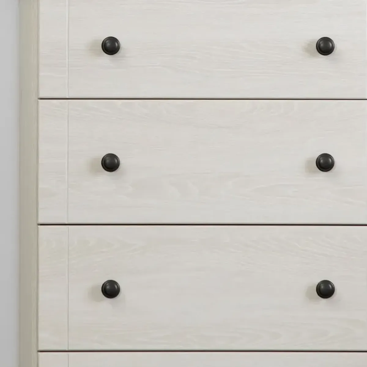 Lilak Cottage Winter Oak White Chest of Drawers - South Shore