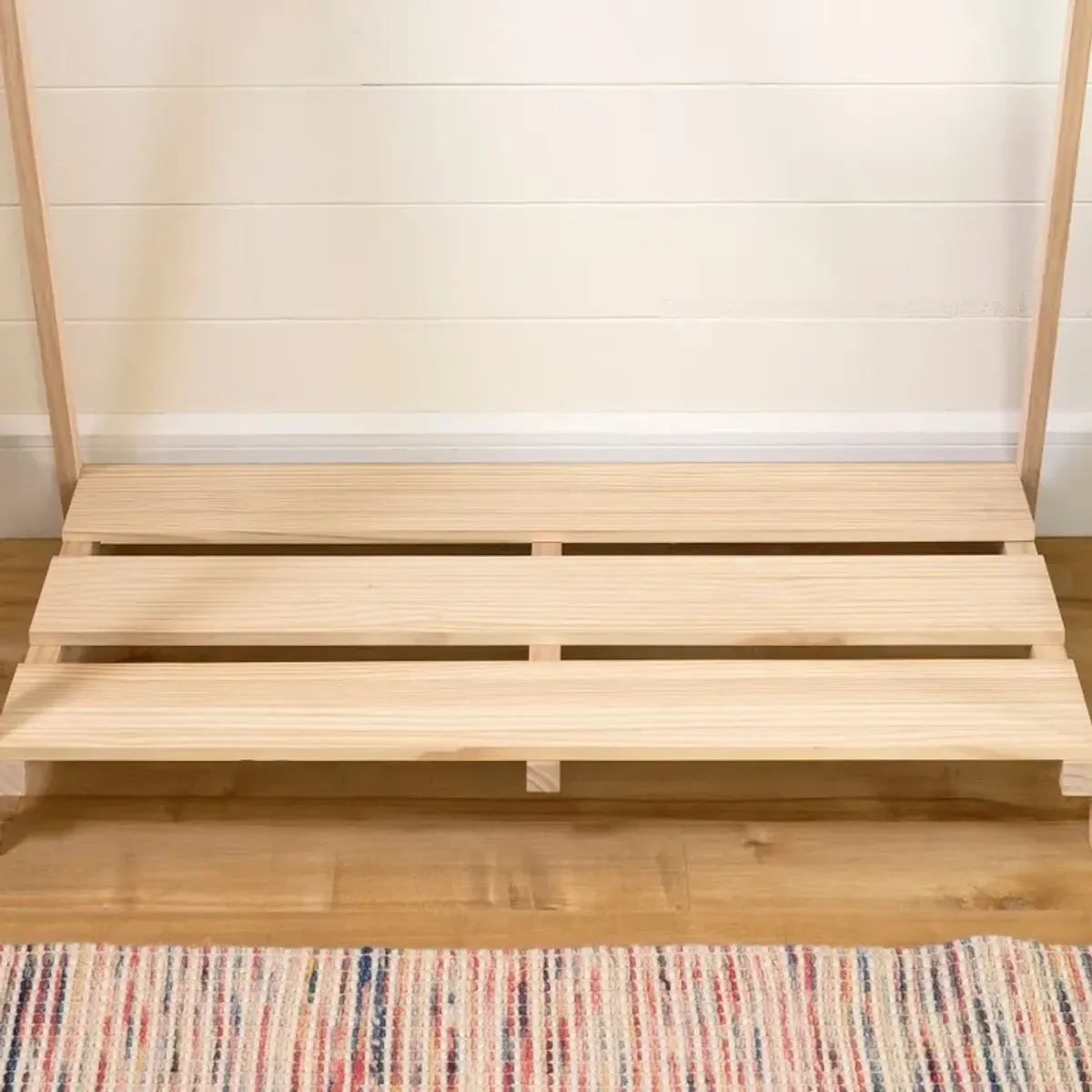 Sweedi Scandinavian Pine Clothes Rack for Kids - South Shore