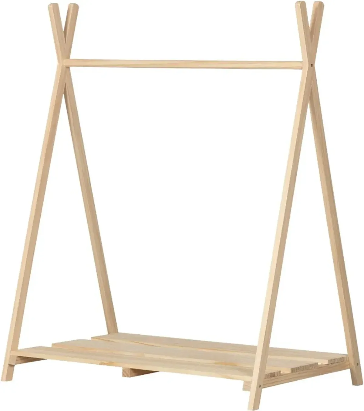 Sweedi Scandinavian Pine Clothes Rack for Kids - South Shore