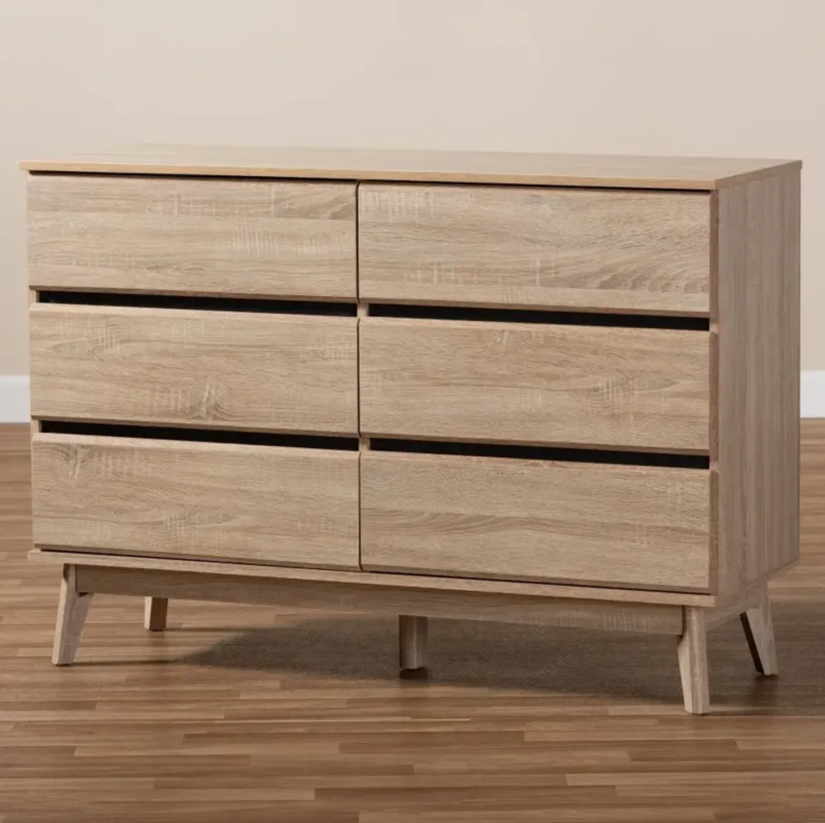 Mid-Century Light Oak Dresser - Josephina