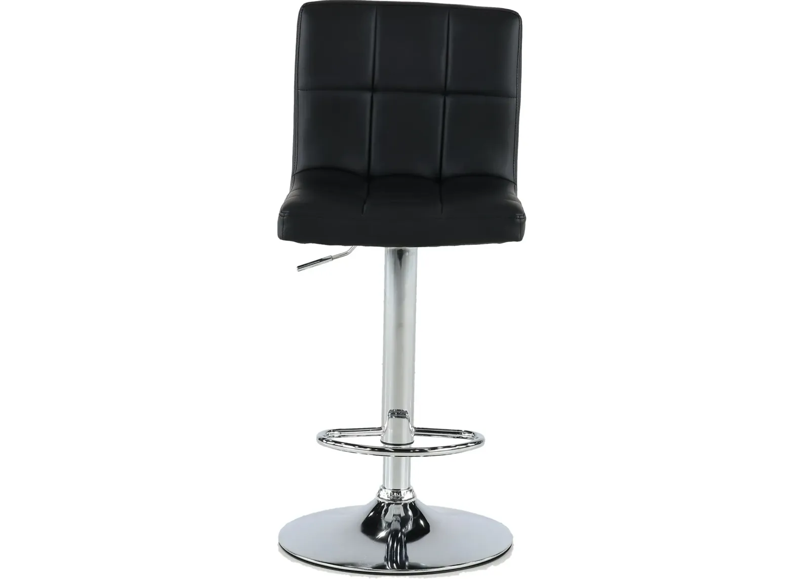 Dagmar Black Adjustable Height Swivel Bar Stool