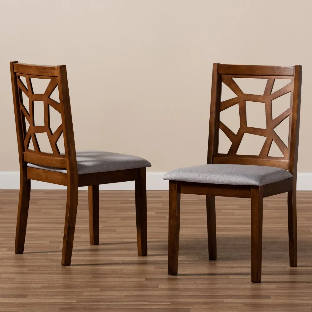 Abilene Brown Upholstered Dining Room Chair (Set of 2)