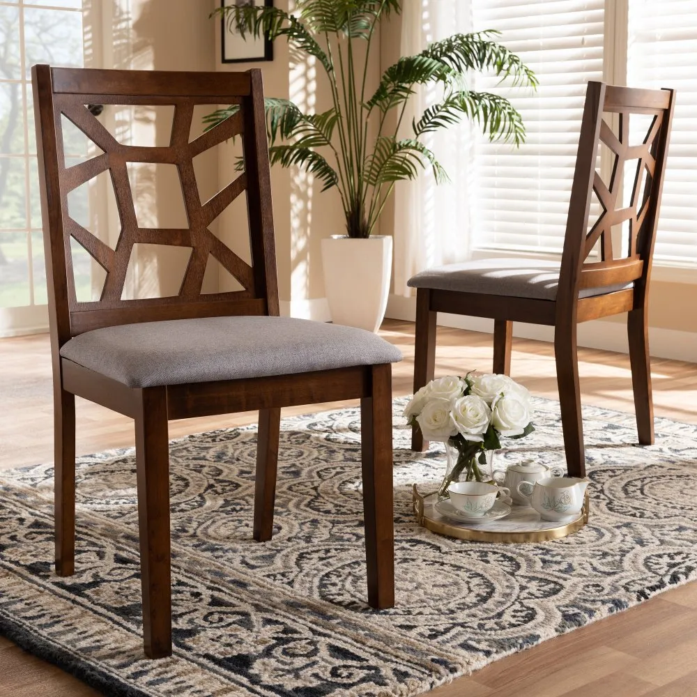 Abilene Brown Upholstered Dining Room Chair (Set of 2)