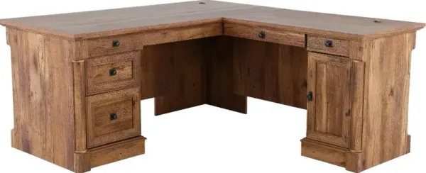 Palladia Vintage Oak L Shaped Corner Desk