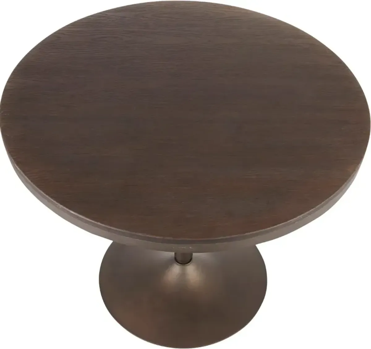 Industrial Antique Metal and Wood Round Dining Room Table - Dakota