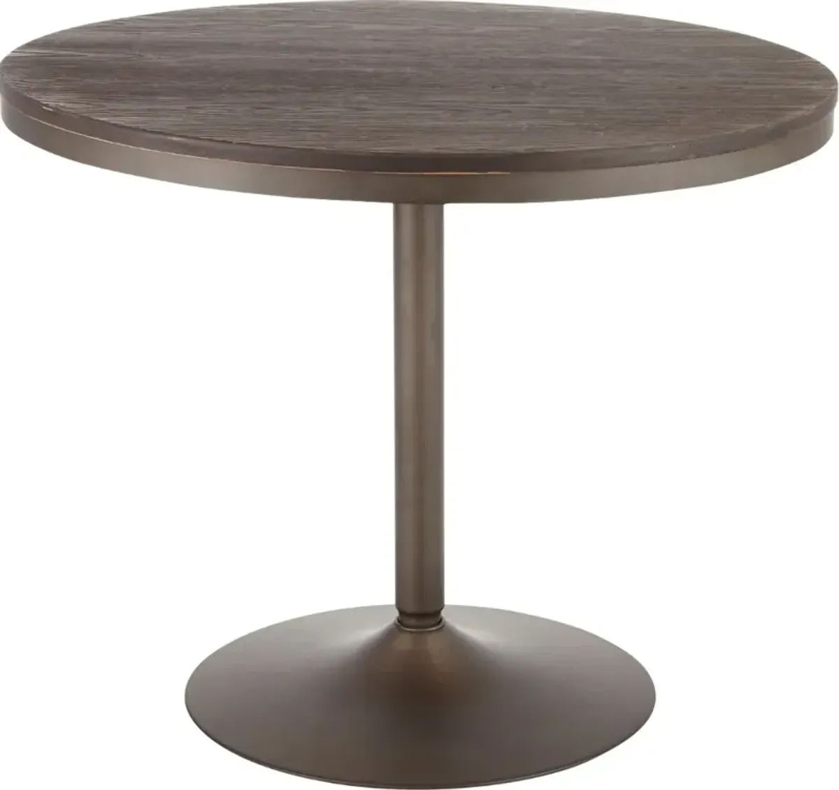 Industrial Antique Metal and Wood Round Dining Room Table - Dakota