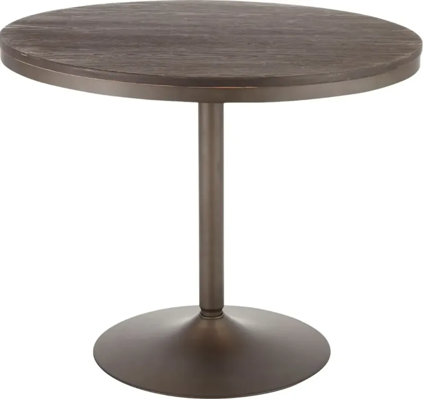 Industrial Antique Metal and Wood Round Dining Room Table - Dakota