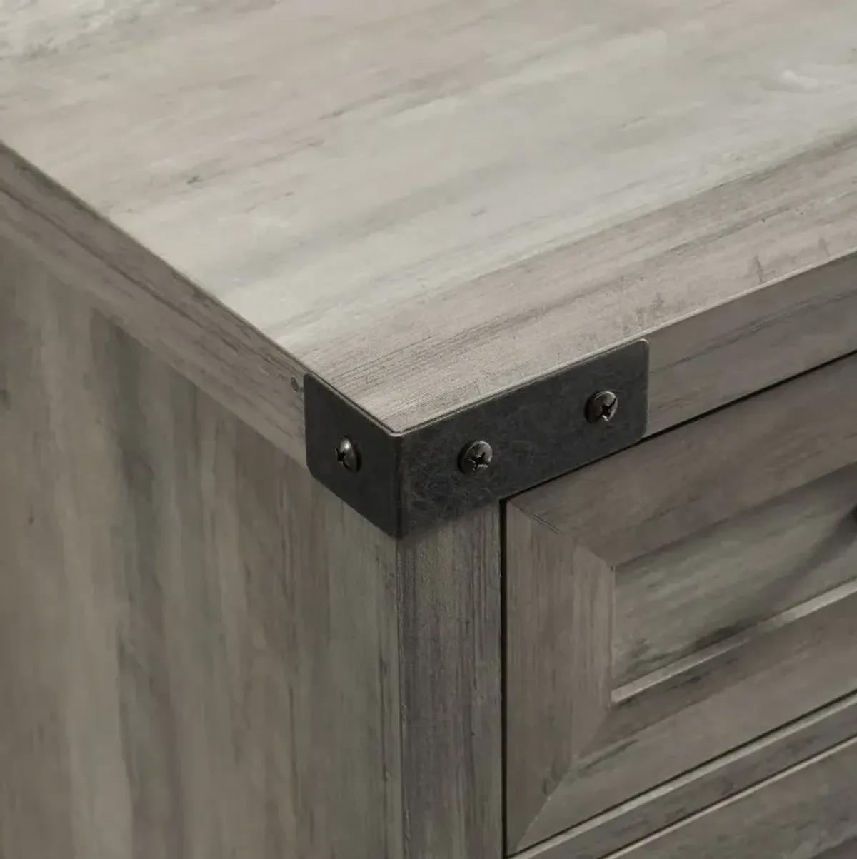 Towne Gray Farmhouse Accent Cabinet - Walker Edison