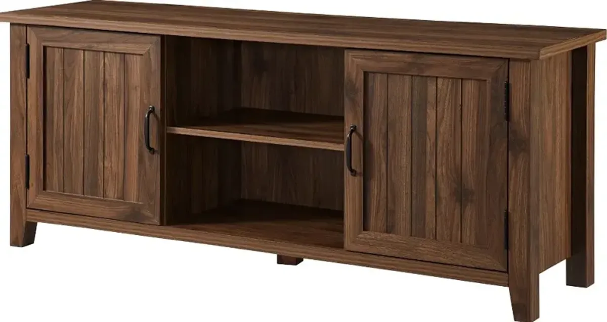 Carin Dark Walnut 58 Inch TV Stand - Walker Edison