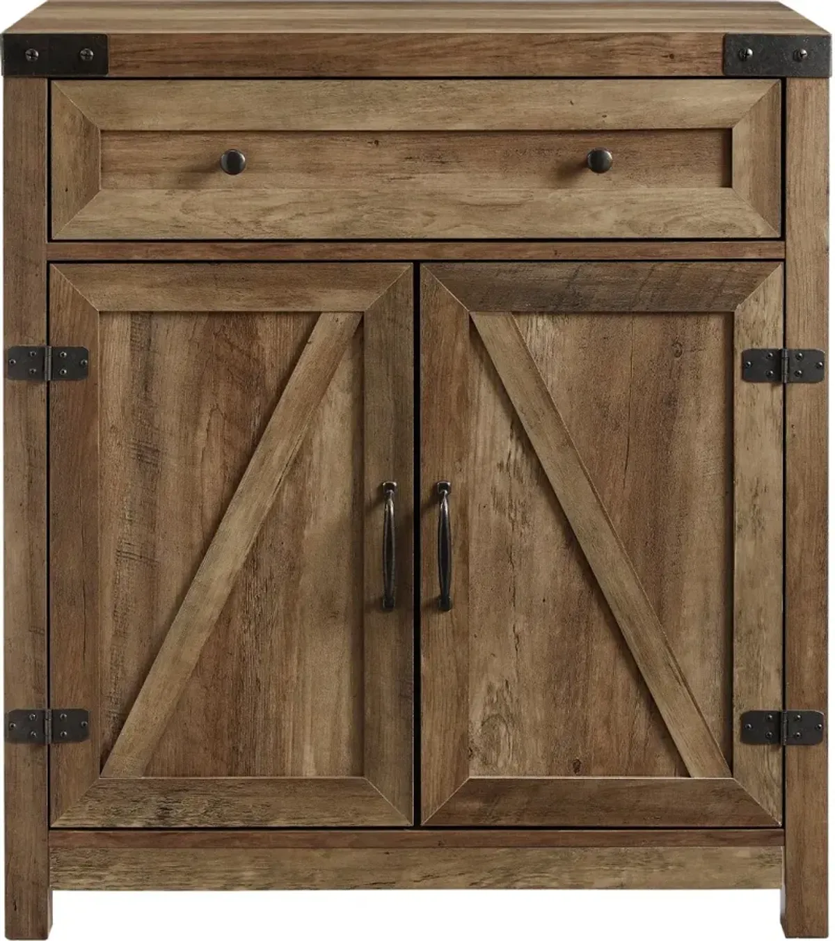 Towne Barnwood Farmhouse Accent Cabinet - Walker Edison