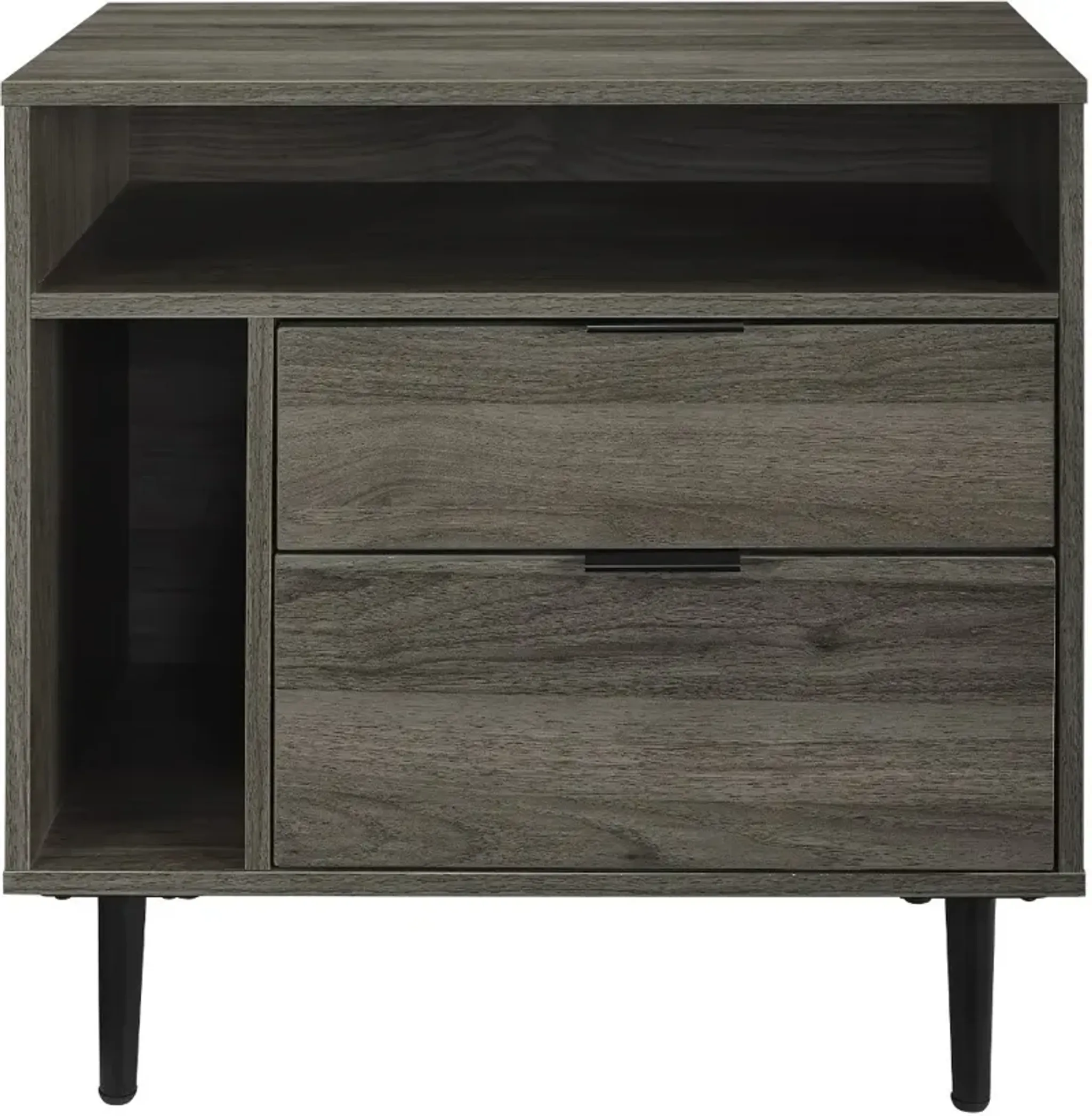 Lincoln Slate Gray Modern Storage Side Table Walker Edison Rc Willey ...