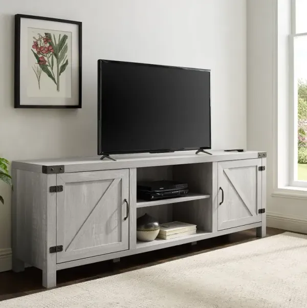 Gray Farmhouse 70 Inch TV Stand - Walker Edison
