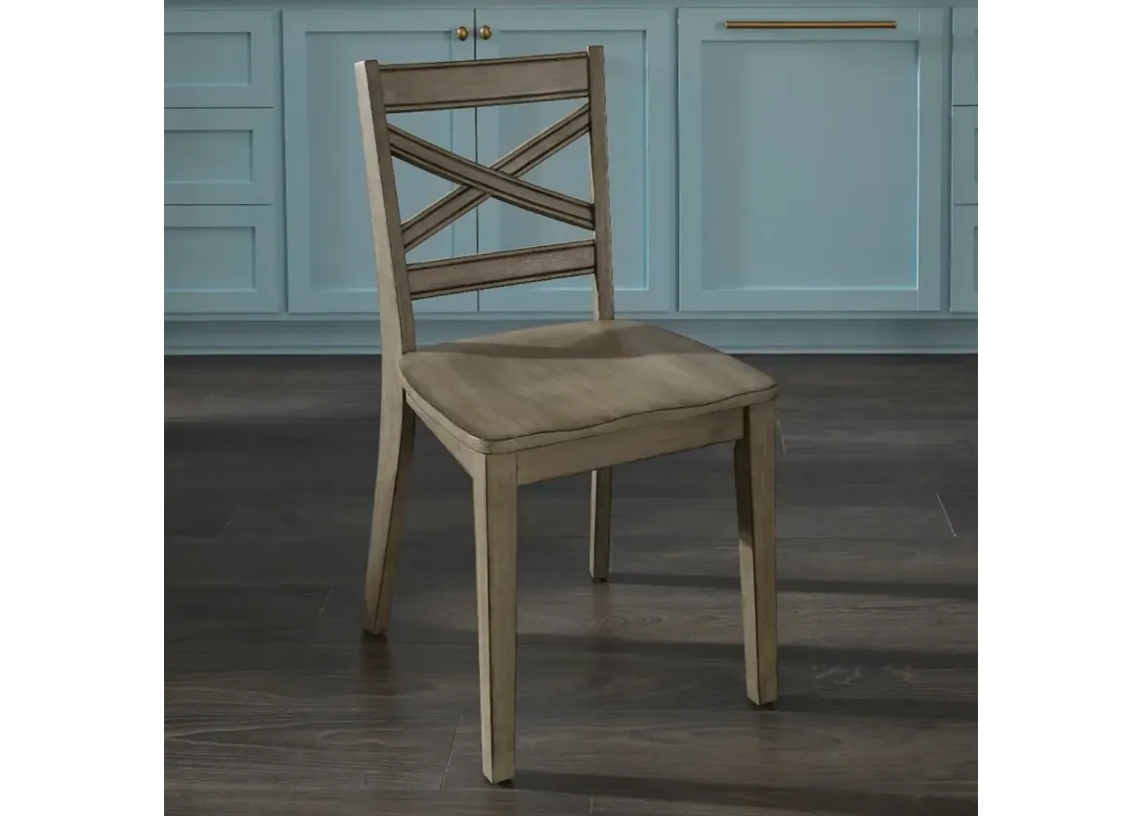 Rustic Gray Dining Room Chair (Set of 2) - Mountain Lodge