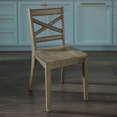 Rustic Gray Dining Room Chair (Set of 2) - Mountain Lodge